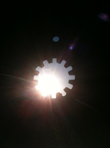 through the cog window